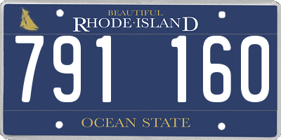 RI license plate 791160