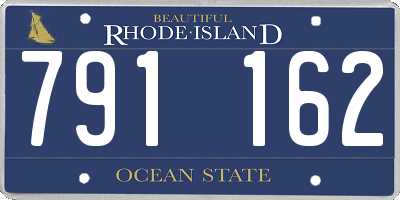 RI license plate 791162