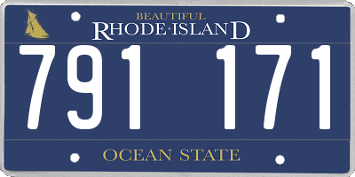 RI license plate 791171