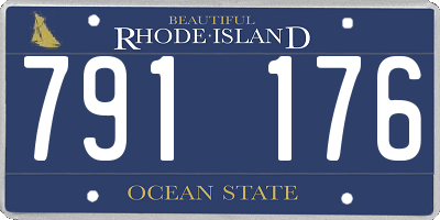 RI license plate 791176