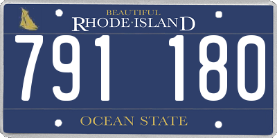 RI license plate 791180