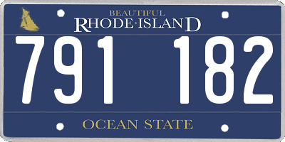 RI license plate 791182