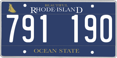 RI license plate 791190