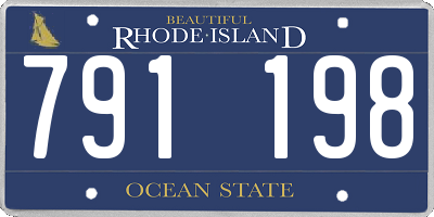 RI license plate 791198