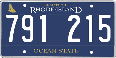 RI license plate 791215