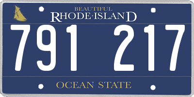 RI license plate 791217
