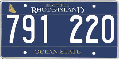 RI license plate 791220