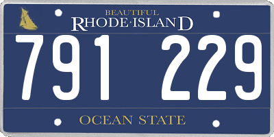 RI license plate 791229