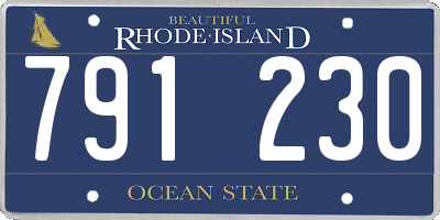 RI license plate 791230