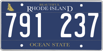 RI license plate 791237