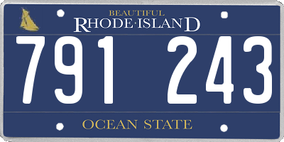 RI license plate 791243