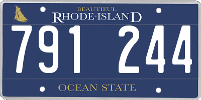 RI license plate 791244