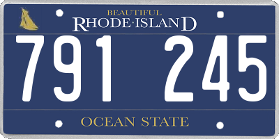 RI license plate 791245