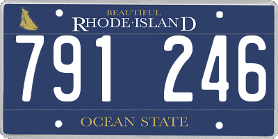 RI license plate 791246