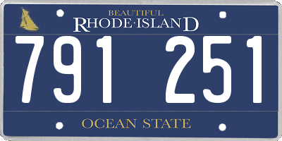 RI license plate 791251