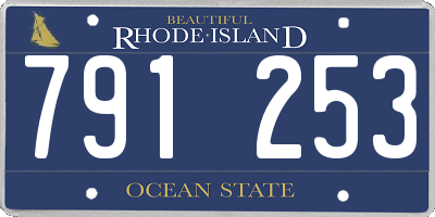 RI license plate 791253