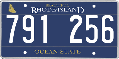 RI license plate 791256