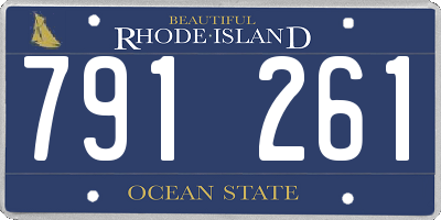 RI license plate 791261