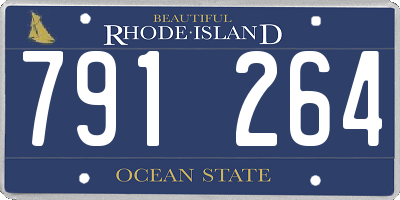 RI license plate 791264