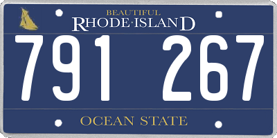 RI license plate 791267