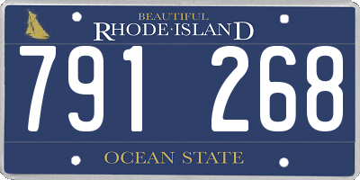 RI license plate 791268