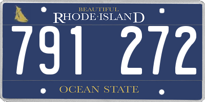 RI license plate 791272