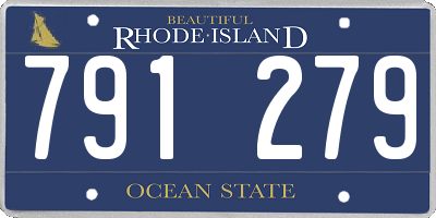 RI license plate 791279