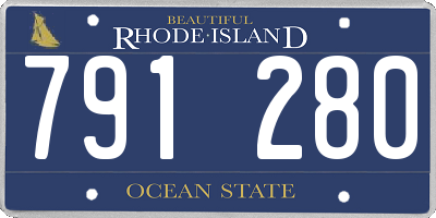 RI license plate 791280