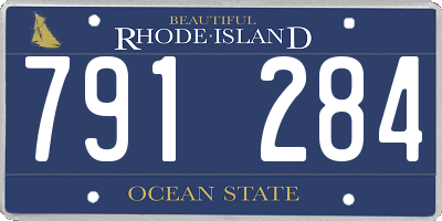 RI license plate 791284