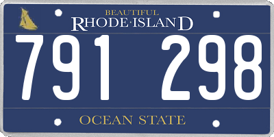 RI license plate 791298