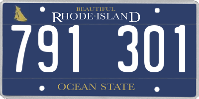 RI license plate 791301