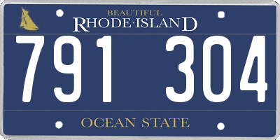 RI license plate 791304