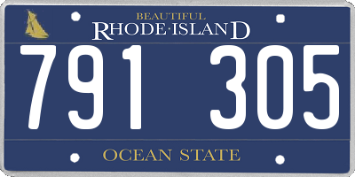 RI license plate 791305