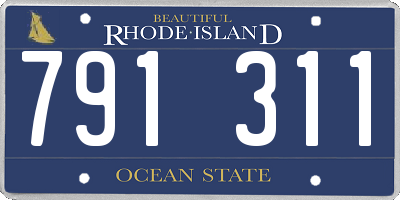 RI license plate 791311