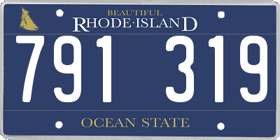 RI license plate 791319