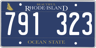 RI license plate 791323