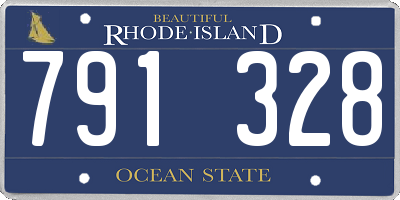 RI license plate 791328