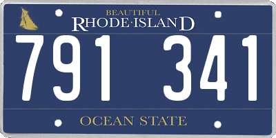 RI license plate 791341