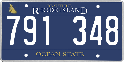 RI license plate 791348