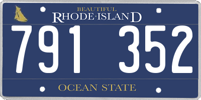RI license plate 791352