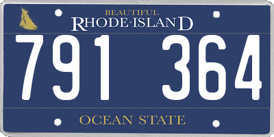 RI license plate 791364
