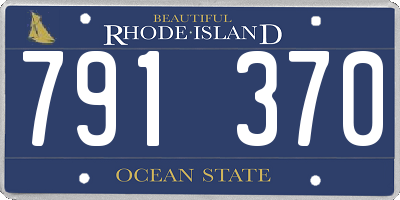 RI license plate 791370
