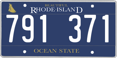 RI license plate 791371