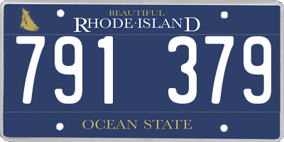 RI license plate 791379