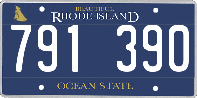 RI license plate 791390