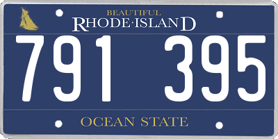 RI license plate 791395