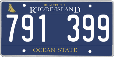 RI license plate 791399