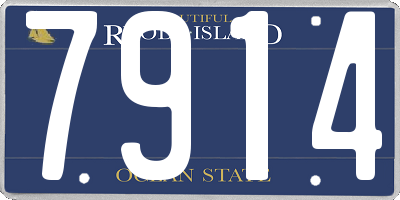 RI license plate 7914