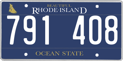 RI license plate 791408