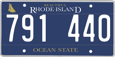 RI license plate 791440